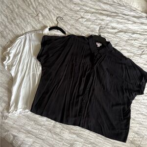 Two Medium LuLaRoe Button Down Tops.